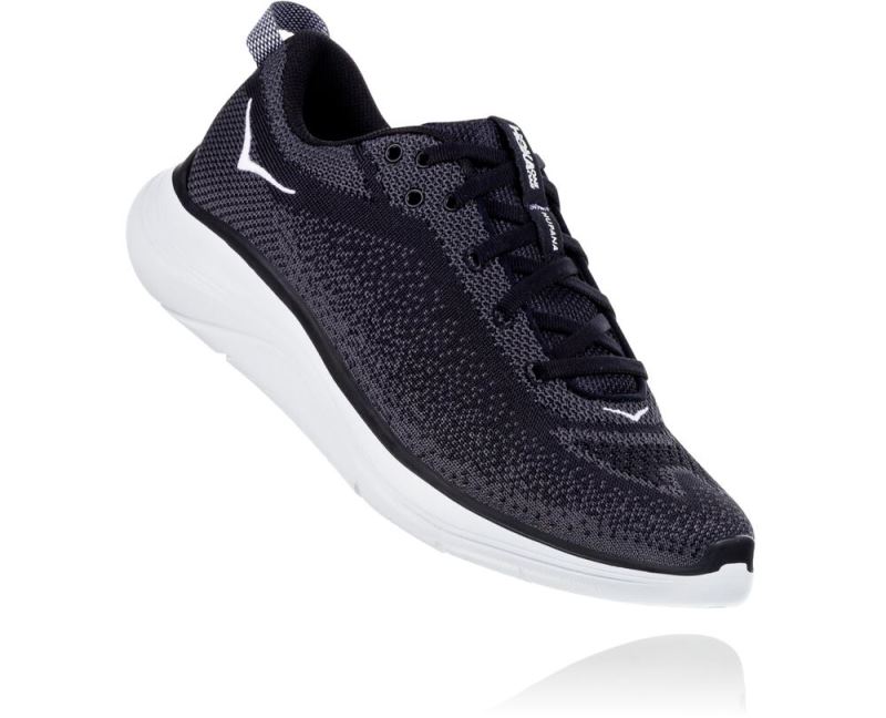 Hoka One One Hupana Flow - Tenis Corrida Largos Mulher Pretas / Cinzentas Escuro | PT-MAQwiQQ